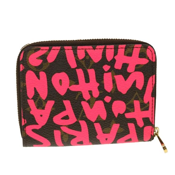 LOUIS VUITTON Monogram Graffiti Zippy Coin Purse Fuchsia M93707 LV Auth yk6630V - Picture 2 of 16